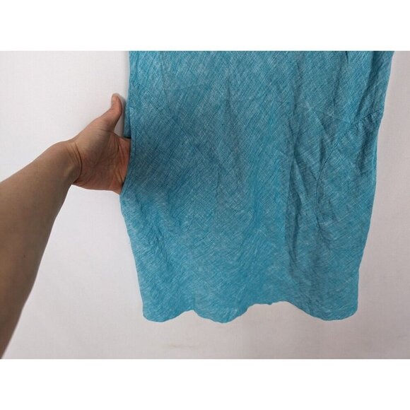 Horny Toad & Co S 100% Linen Scoop Neck Sleeveless Knee Length Dress Outdoors - Picture 7 of 10